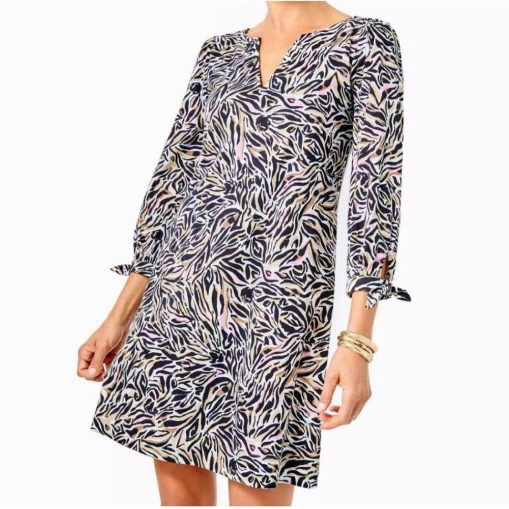 Lilly Pulitzer Onyx Can You See Me Print tunic dress